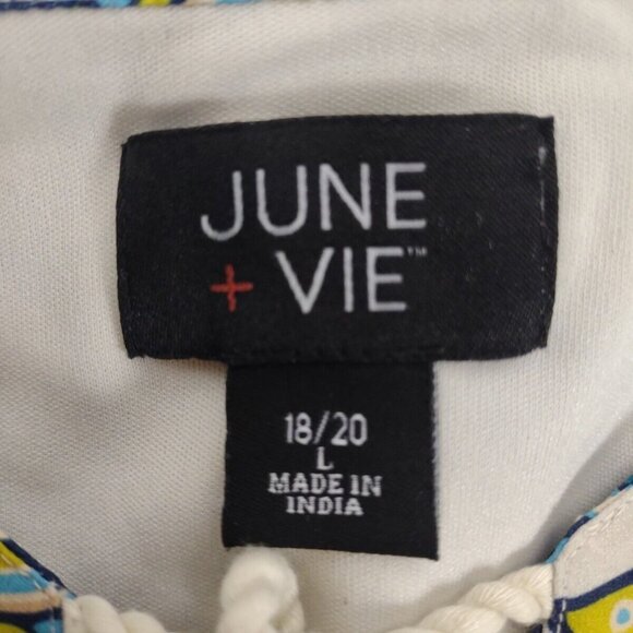 June & Vie Kaftan Caftan Maxi Dress PLUS 18/20 Floral Paisley Retro Mrs. Roper - Picture 3 of 11